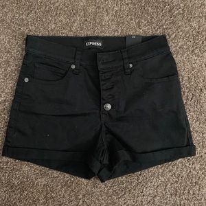 Express Black Hi-Rise Shorts, 2